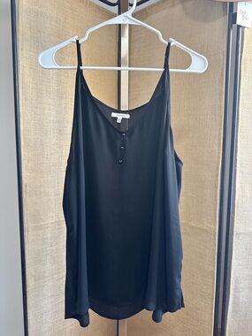 Maurice’s Black Sleeveless Button-Detail Cami Top